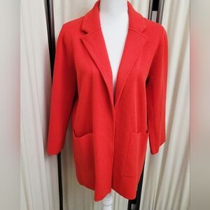 J. Crew 365 Women's Vibrant Red Cardigan Blazer | Size Medium
